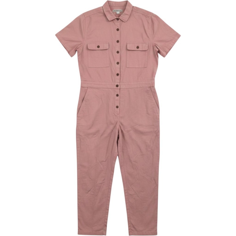 Outerknown Jumpsuit Womens XL Pink Station Jumpsuit Linen Cotton Utility Boiler